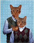 'Step Kitties' Personalized 2 Pet Puzzle