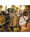 'The Hunters' Personalized 4 Pet Poster