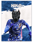 'Japan Doggos Soccer' Personalized Pet Poster