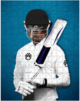 'The Cricket Player' Personalized Pet Puzzle