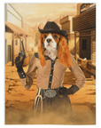 'The Cowgirl' Personalized Pet Blanket