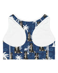 Custom Sports Bra (Palm Blue: 1-4 Pets)
