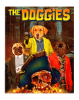 'The Doggies' Personalized 3 Pet Standing Canvas
