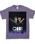 'Cats in Black' Personalized 2 Pet T-Shirt