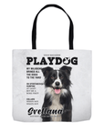 'Playdog' Personalized Tote Bag