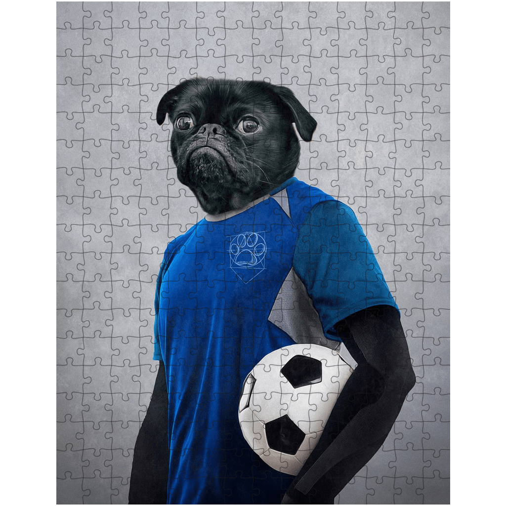 The order Soccer Player Personalized Pet Puzzle