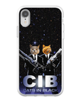 'Cats in Black' Personalized 2 Pet Phone Case