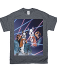 1980s Lazer Portrait Personalized T-Shirt for Pets and Humans Custom Portrait Tee