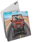 'The Yeep Cruisers' Personalized 4 Pet Playing Cards