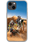 'The Motocross Riders' Personalized 2 Pet Phone Case