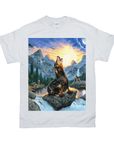 'The Retro Wolf' Personalized Pet T-Shirt