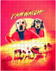 'Paw Watch 1991' Personalized 2 Pet Puzzle
