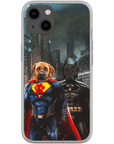 'Superdog & Batdog' Personalized 2 Pet Phone Case
