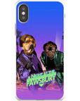'A Night at the Pawsbury' Personalized 2 Pet Phone Case
