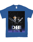'Dogs in Black' Personalized 2 Pet T-Shirt