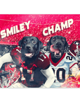 'Georgia Doggos' Personalized 2 Pet Poster
