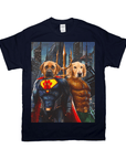 'Superdog & Aquadog' Personalized 2 Pet T-Shirt