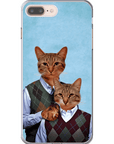 'Step Kitties' Personalized 2 Cat Phone Case
