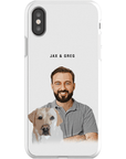 Personalized Modern Pet & Human Phone Case