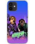 'A Night at the Pawsbury' Personalized 2 Pet Phone Case