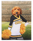'The Cheerleader' Personalized Pet Blanket