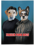 'Trailer Park Dogs' Personalized 2 Pet Blanket