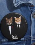 The Catfathers ( 2 - 4 Pets) Custom Pin