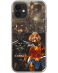 'Batdog & Wonder Doggette' Personalized 2 Pet Phone Case