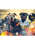 'Pittsburgh Doggos' Personalized 2 Pet Standing Canvas