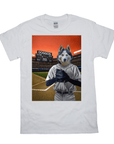 'The Baseball Player' Personalized Pet T-Shirt