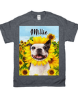 'The Sunflower' Personalized Pet T-Shirt