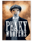 'Peaky Woofers' Personalized Dog Poster