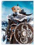 'Viking Warrior' Personalized Dog Poster