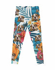 Custom Leggings (Floral White: 1-4 Pets)
