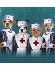 'The Nurses' Personalized 4 Pet Puzzle