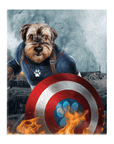 'Captain Doggmerica' Personalized Pet Standing Canvas