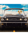 'The Classic Woofstang' Personalized Pet Puzzle