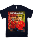 'Spain Doggos Soccer' Personalized 2 Pet T-Shirt