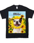 'The Sunflower' Personalized Pet T-Shirt