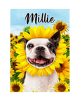 'The Sunflower' Personalized Pet Standing Canvas