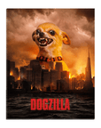 'Dogzilla' Personalized Pet Standing Canvas