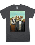 'American Pawthic' Personalized 2 Pet T-Shirt