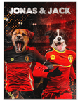 'Belgium Doggos' Personalized 2 Pet Poster