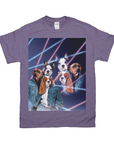 1980s Lazer Portrait Personalized T-Shirt for Pets and Humans Custom Portrait Tee