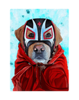'El Luchador' Personalized Pet Standing Canvas