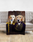 'The Admiral and the Captain' Personalized 2 Pet Blanket
