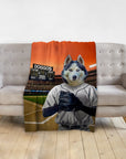 'The Baseball Player' Personalized Pet Blanket