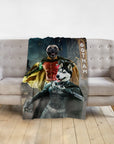 'Bat Dog & Robpaw' Personalized 2 Pet Blanket