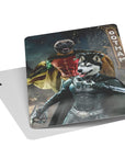 'Bat Dog & Robpaw' Personalized 2 Pet Playing Cards