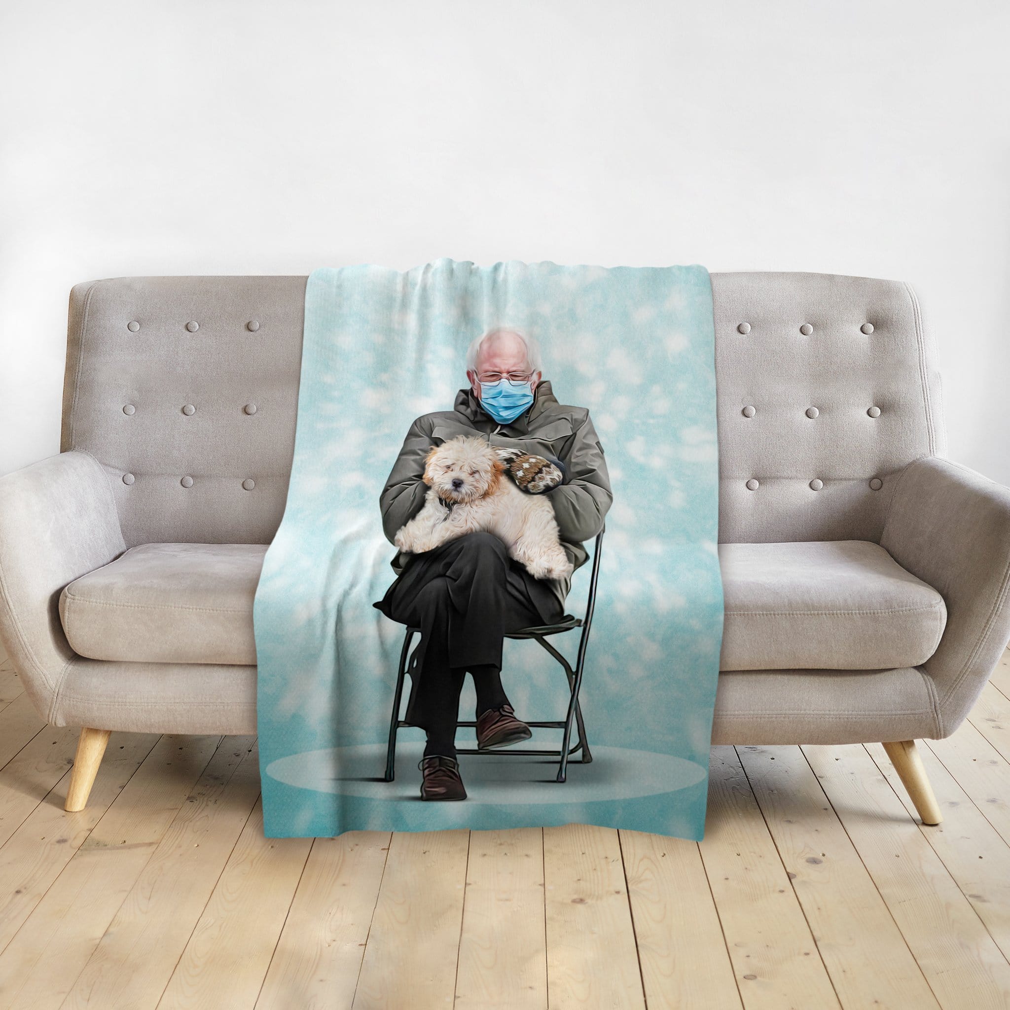 &#39;Bernard and Pet&#39; Personalized Blanket
